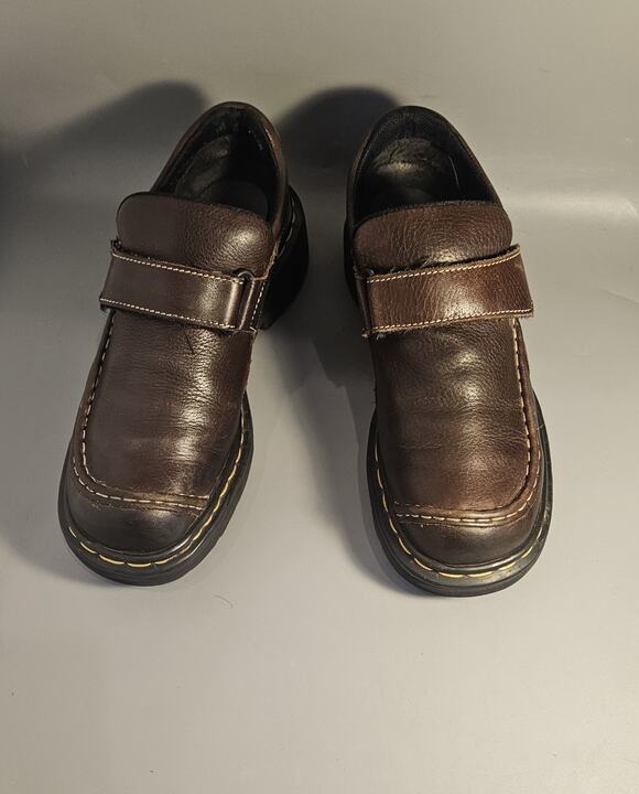 Vtg Dr. Martens #9288 Lug Leather Monk Straps England Shoes UK SZ 7, M-US 8 main image 5